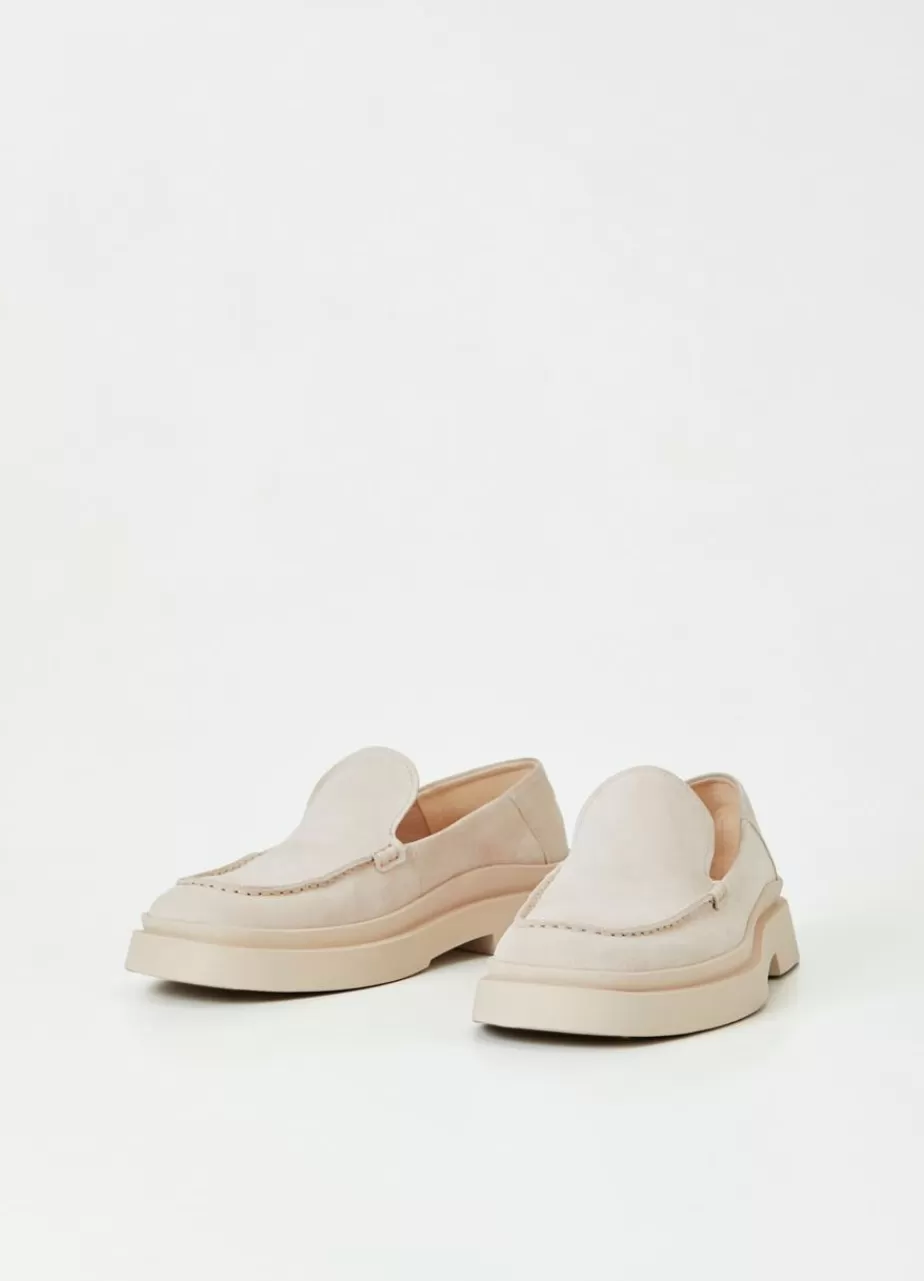 Vagabond Mike Loafer Blanc Casse Daim Flash Sale