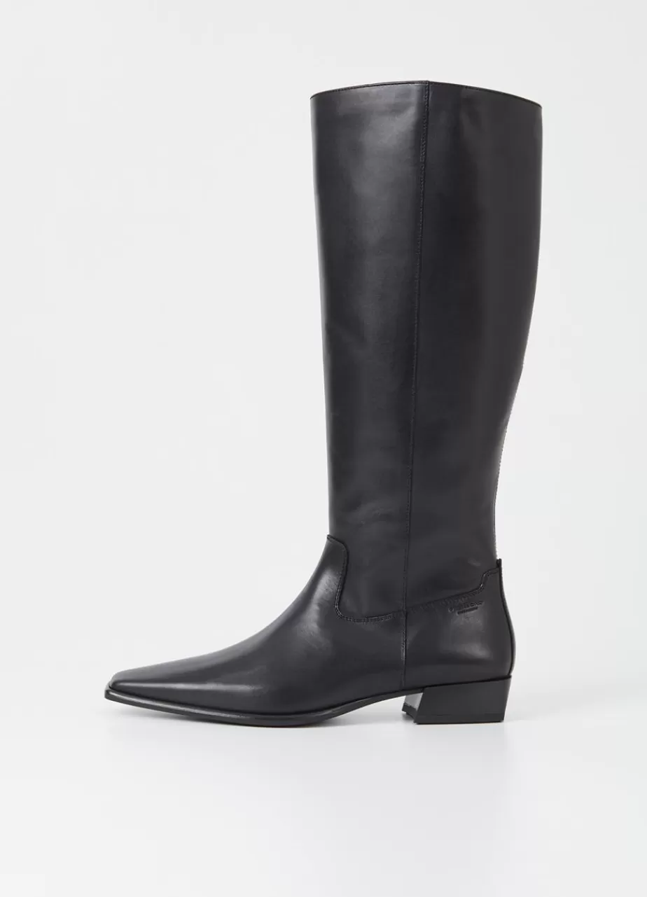 Vagabond Nella Bottes Hautes Noir Cuir Store