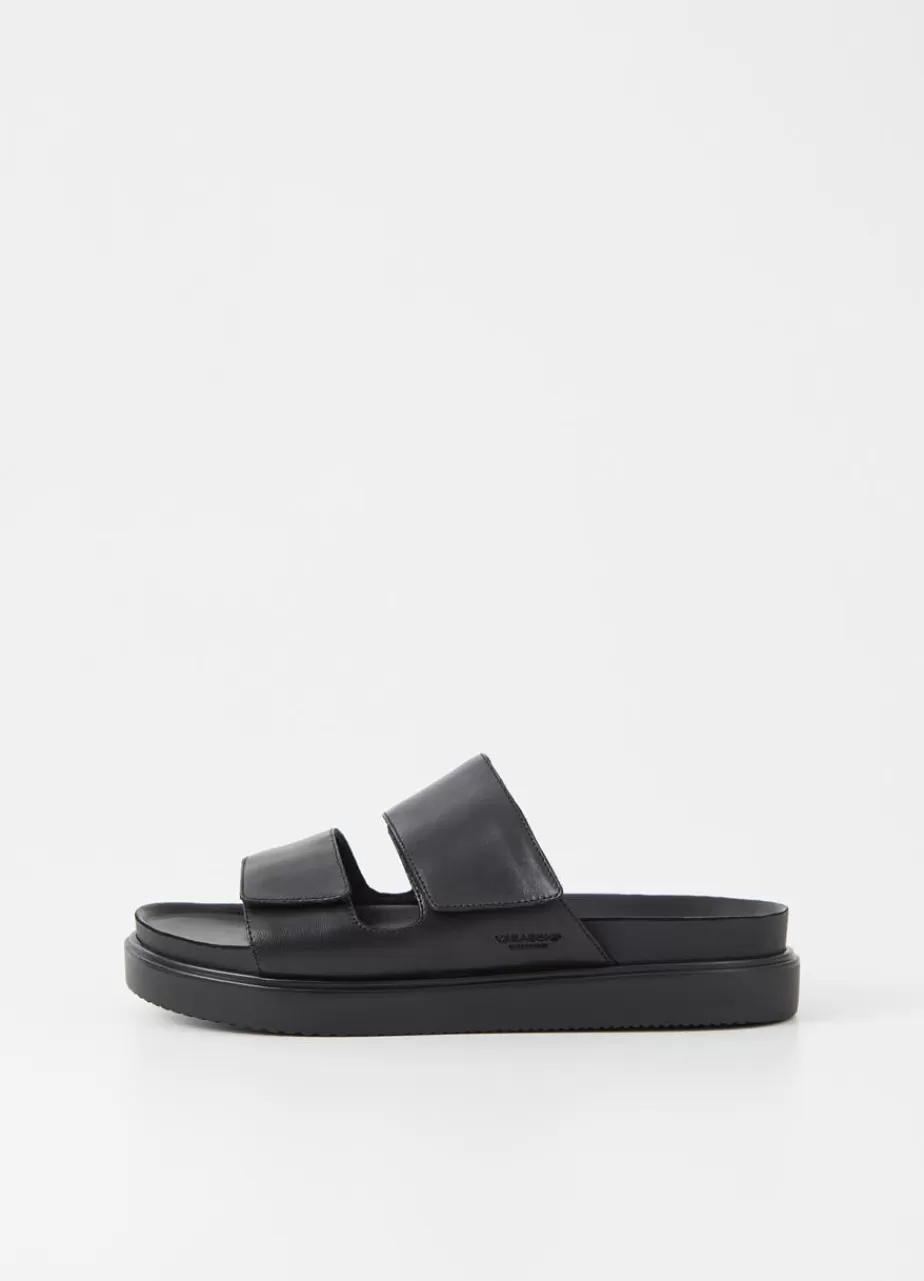 Vagabond Seth Sandales Noir Cuir Shop