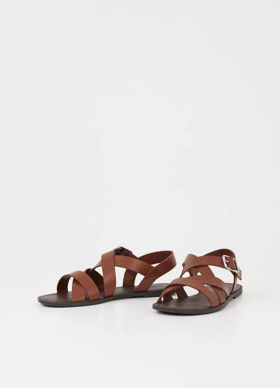 Vagabond Tia 2.0 Sandales Marron Cuir Cheap