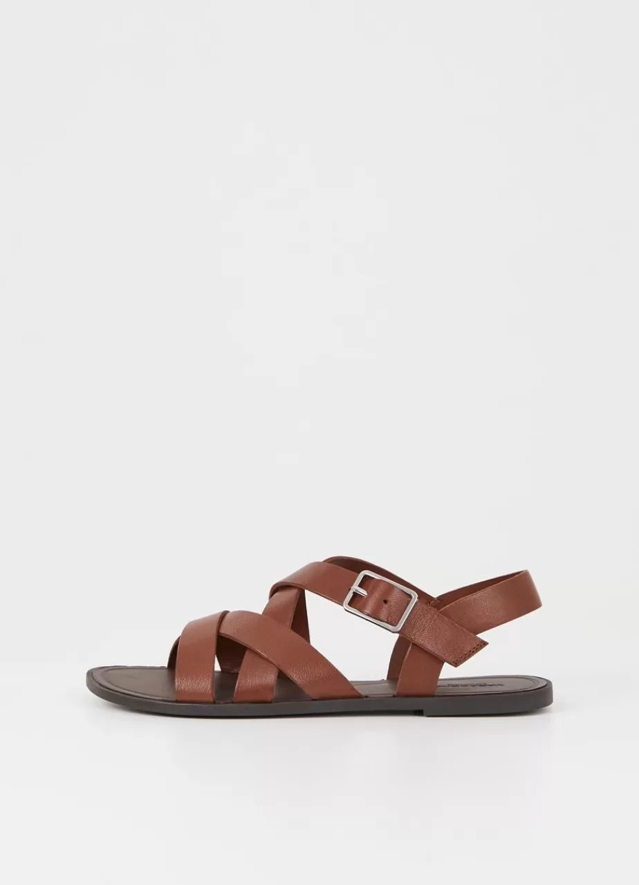 Vagabond Tia 2.0 Sandales Marron Cuir Cheap